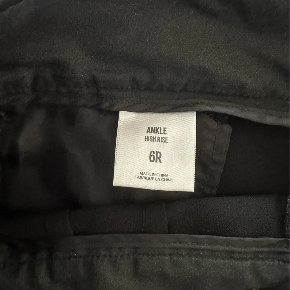 Express - High Rise Ankle Trouser Pants - Black - Size 6R - Picture 7 of 8